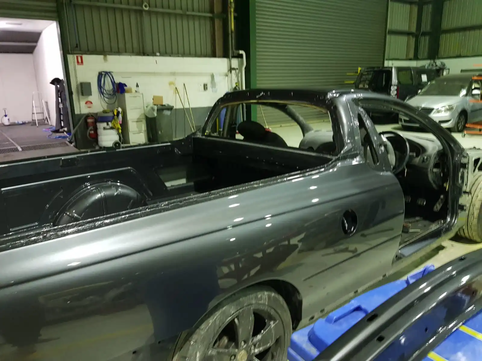 Dent and scratch repair work before paint preparation at Redland Bay