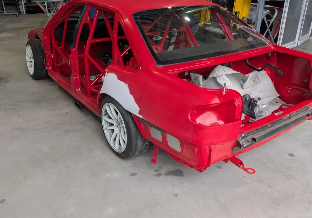 Vehicle frame repair after collision damage at Brisbane Southside workshop